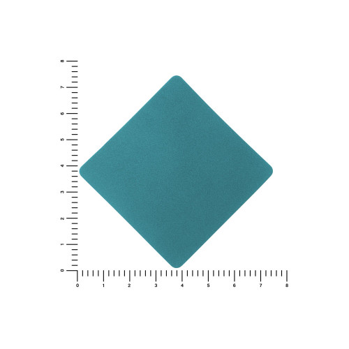 ПАТЧ РОМБ nubuk (голубой) 7,6 х 7,6 см