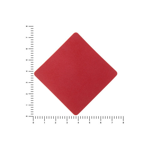ПАТЧ РОМБ nubuk (красный) 7,6 х 7,6 см