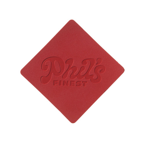 ПАТЧ РОМБ nubuk (красный) 7,6 х 7,6 см