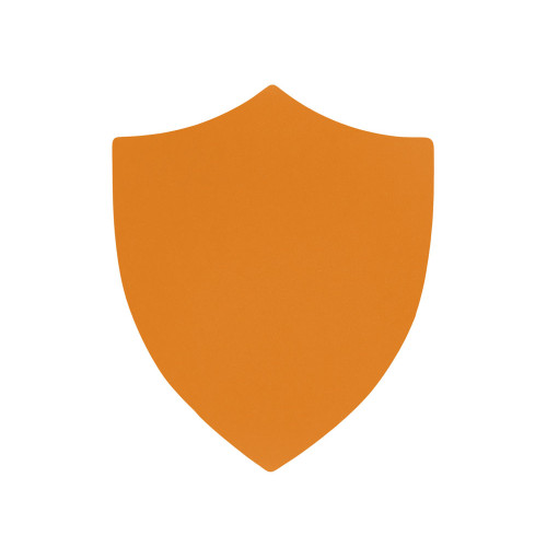 ПАТЧ ЩИТ soft-touch (оранжевый ) 6,6 х 5,5 см