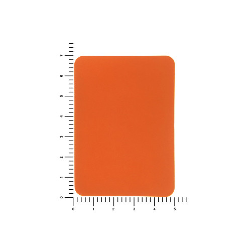 ПАТЧ ПРЯМОУГОЛНЫЙ soft-touch (оранжевый ) 5,0 х 7,0 см