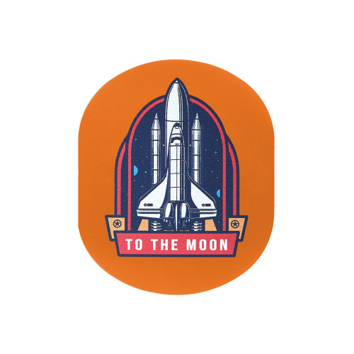 ПАТЧ ОВАЛ soft-touch (оранжевый ) 6,0 х 5,0 см