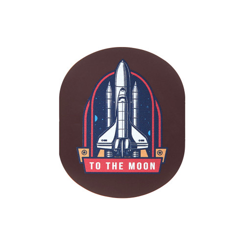 ПАТЧ ОВАЛ soft-touch (коричневый ) 6,0 х 5,0 см