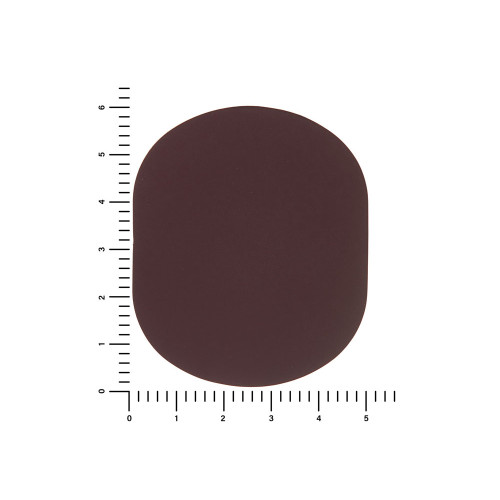 ПАТЧ ОВАЛ soft-touch (коричневый ) 6,0 х 5,0 см
