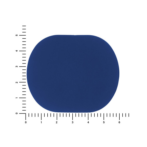 ПАТЧ ОВАЛ soft-touch (синий) 6,0 х 5,0 см