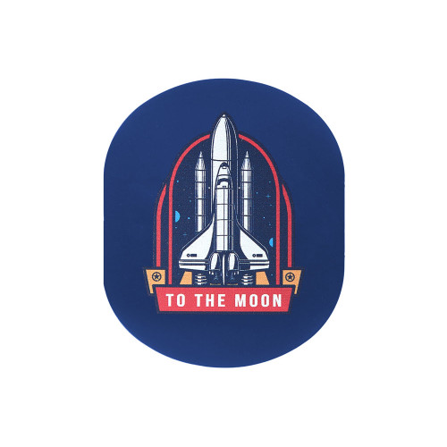 ПАТЧ ОВАЛ soft-touch (синий) 6,0 х 5,0 см