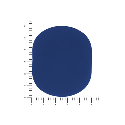 ПАТЧ ОВАЛ soft-touch (синий) 6,0 х 5,0 см