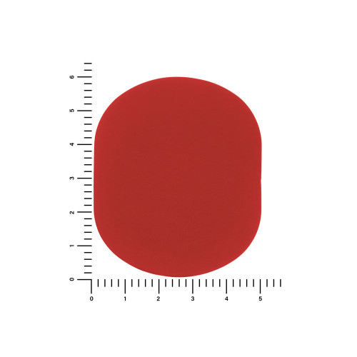 ПАТЧ ОВАЛ soft-touch (красный) 6,0 х 5,0 см