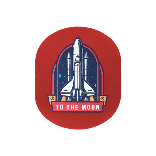 ПАТЧ ОВАЛ soft-touch (красный) 6,0 х 5,0 см