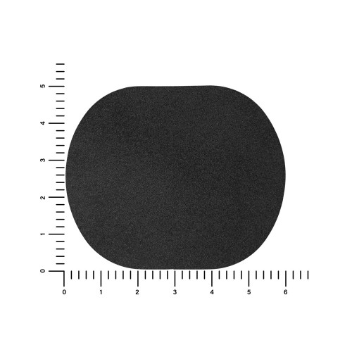 ПАТЧ ОВАЛ nubuk (чёрный) 6,0 х 5,0 см