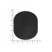 ПАТЧ ОВАЛ nubuk (чёрный) 6,0 х 5,0 см