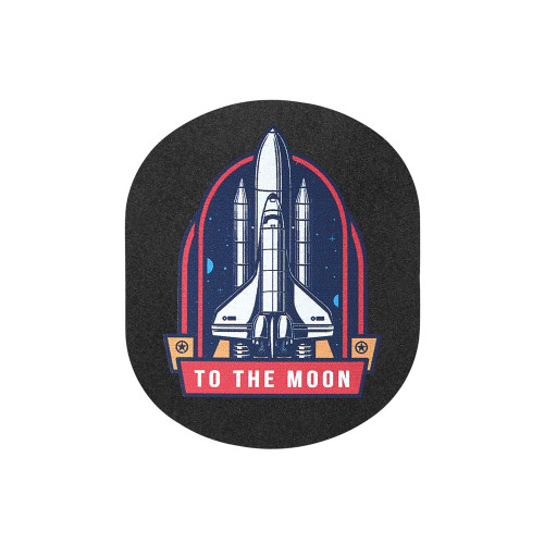 ПАТЧ ОВАЛ nubuk (чёрный) 6,0 х 5,0 см