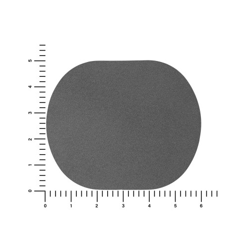 ПАТЧ ОВАЛ nubuk (серый) 6,0 х 5,0 см