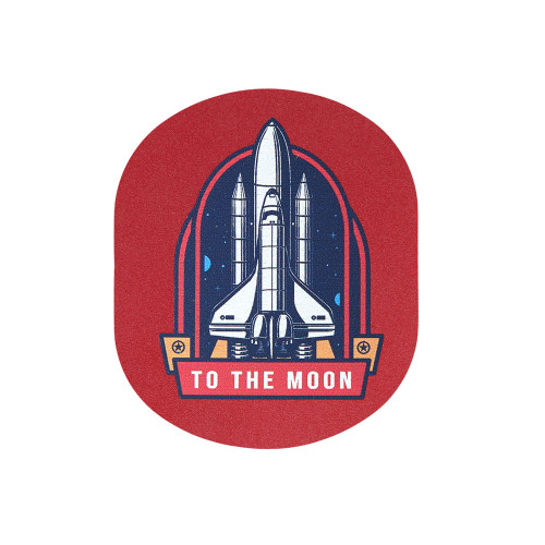 ПАТЧ ОВАЛ nubuk (красный) 6,0 х 5,0 см