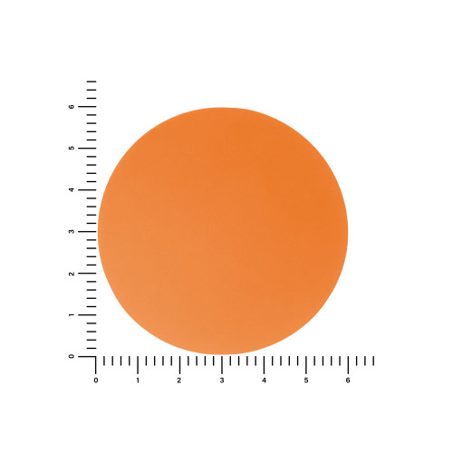 ПАТЧ КРУГ soft-touch (оранжевый ) 6,0 х 6,0 см