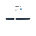 Ручка пластиковая шариковая Monaco, 0,5мм, синие чернила, темно-синий navy/серебристый Ручка пластиковая шариковая Monaco, 0,5мм, синие чернила, темно-синий navy/серебристый