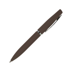 Ручка металлическая шариковая Portofino, софт-тач, 1.0 мм, коричневый