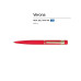 Ручка металлическая шариковая Verona, софт-тач, 1.0 мм, красный