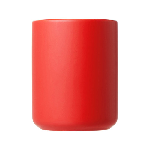 Кружка матовая с прямой ручкой Axio, 360 мл, красный