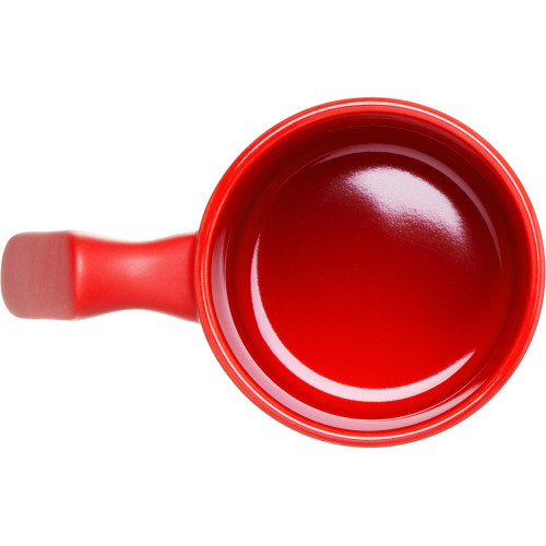Кружка матовая с прямой ручкой Axio, 360 мл, красный