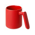 Кружка матовая с прямой ручкой Axio, 360 мл, красный