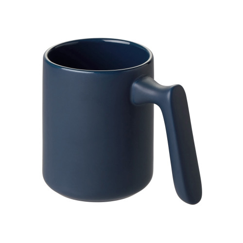 Кружка матовая с прямой ручкой Axio, 360 мл, темно-синий