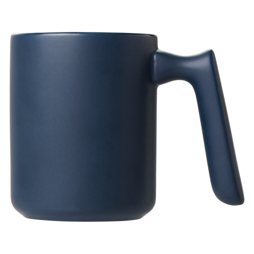 Кружка матовая с прямой ручкой Axio, 360 мл, темно-синий