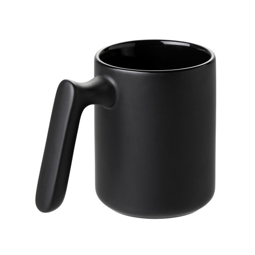 Кружка матовая с прямой ручкой Axio, 360 мл, черный Кружка матовая с прямой ручкой Axio, 360 мл, черный