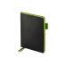 Ежедневник А5 датированный Boston 2026, черный с салатовым обрезом Ежедневник А5 датированный Boston 2026, черный с салатовым обрезом