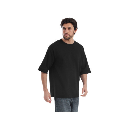 Футболка Kyoto из джерси 180 г/м2 с пич отделкой, унисекс, черный Футболка Kyoto из джерси 180 г/м2 с пич отделкой, унисекс, черный