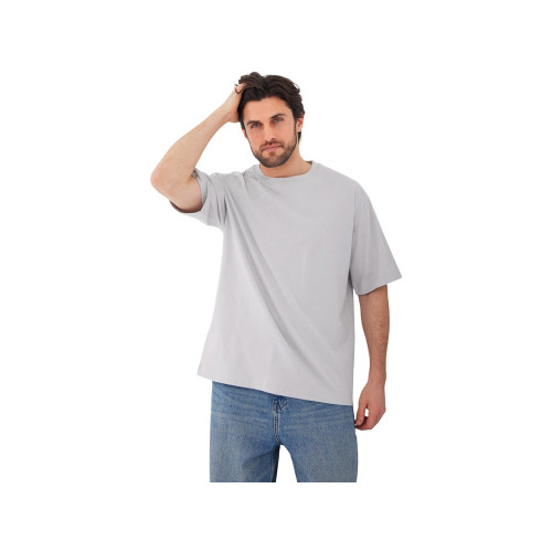 Футболка Kyoto из джерси 180 г/м2 с пич отделкой, унисекс, жемчужный Футболка Kyoto из джерси 180 г/м2 с пич отделкой, унисекс, жемчужный