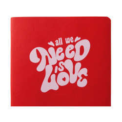 ЕЖЕДНЕВНИК недатированный А5- MEGAPOLIS FLEX QUATTRO (КРАСНЫЙ) с УФ-печатью