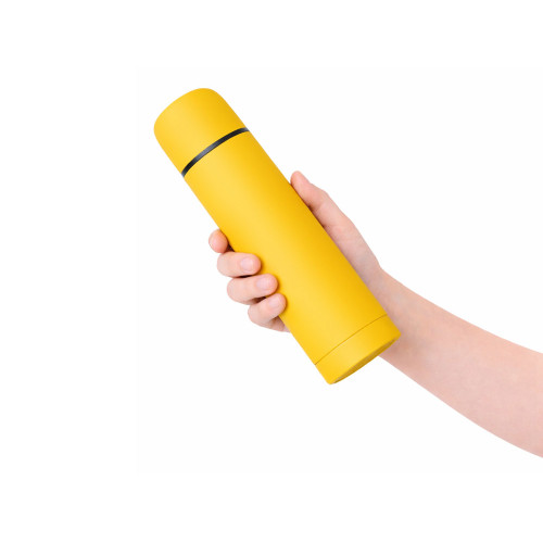 Термос Ямал Soft Touch, 500мл, желтый