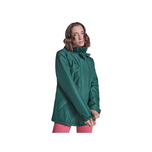 Парка утепленная America женская, бутылочный зеленый