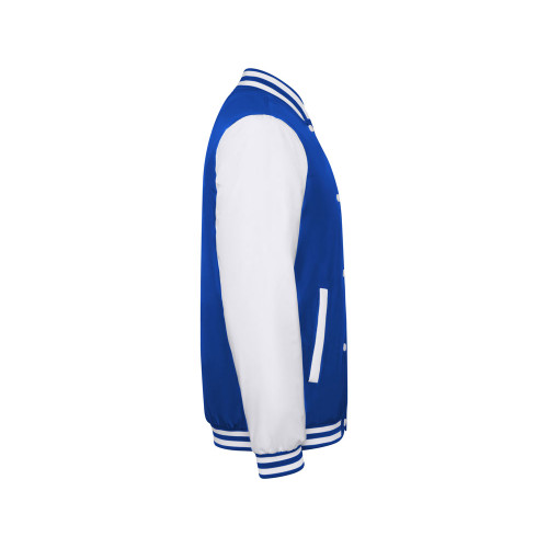 Бомбер утепленный California унисекс, королевский синий / белый