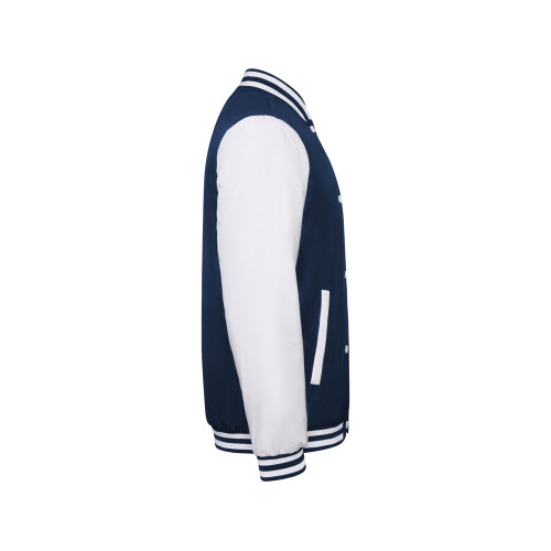 Бомбер утепленный California унисекс, синий нэйви/белый