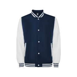 Бомбер утепленный California унисекс, синий нэйви/белый