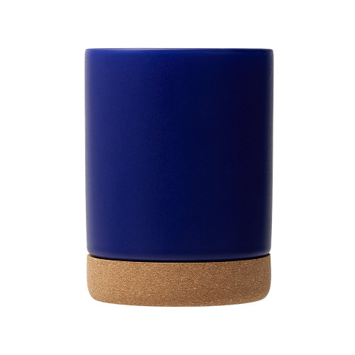 Кружка 450 мл с пробковым дном Корк & Бон, глубокий синий
