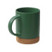 Кружка 450 мл с пробковым дном Корк & Бон, глубокий зеленый