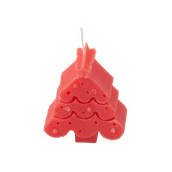 Свеча Елочка, красный