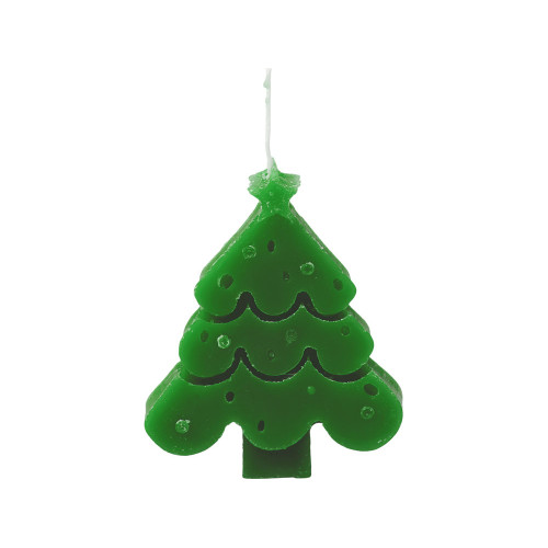 Свеча Елочка, зеленый