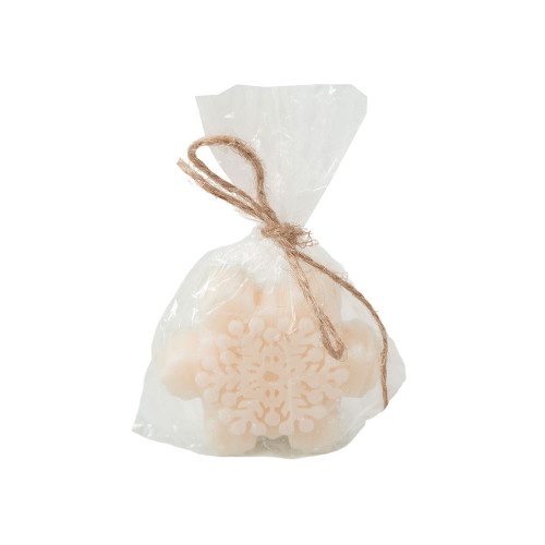 Свеча Снежинка, молочный Свеча Снежинка, молочный