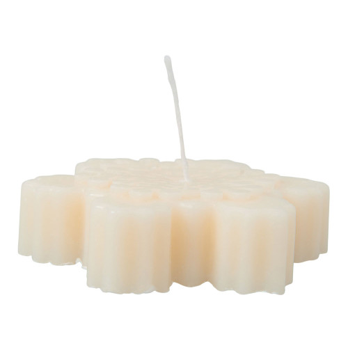 Свеча Снежинка, молочный Свеча Снежинка, молочный