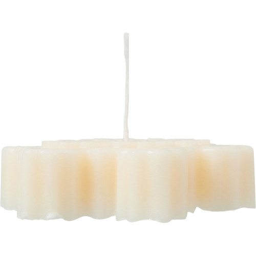 Свеча Снежинка, молочный Свеча Снежинка, молочный