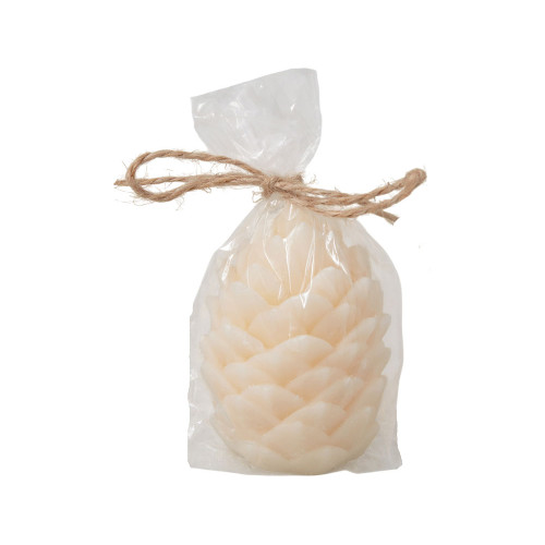 Свеча Шишка, молочный