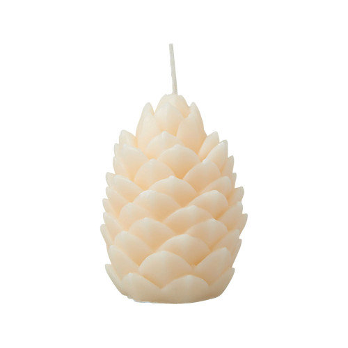 Свеча Шишка, молочный