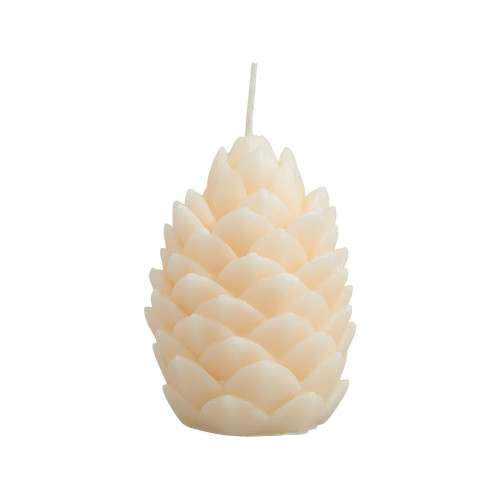 Свеча Шишка, молочный