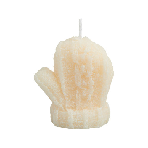 Свеча Рукавичка, молочный