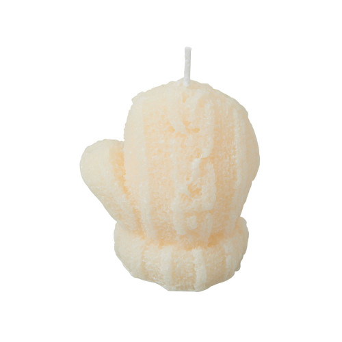 Свеча Рукавичка, молочный