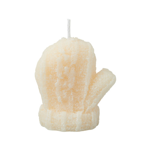 Свеча Рукавичка, молочный